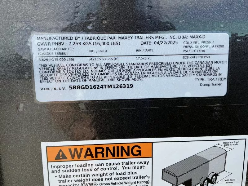 new Dump Trailers MAXX-D  for sale, in Yerington, NV Thumbnail 21