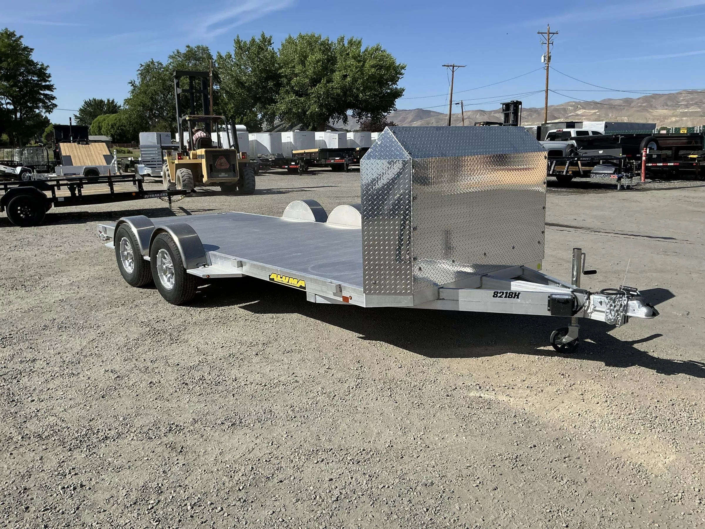 2025 Aluma 8218H All Aluminum Equipment Trailer