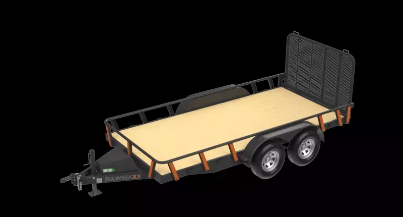 2026 Raw Maxx 14' x 77" Flatbed Utility Trailer