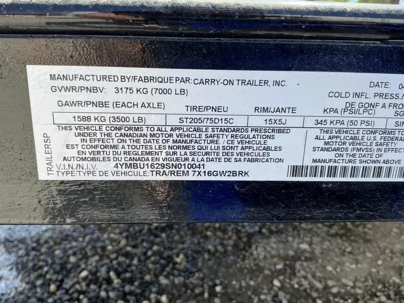 new Utility Trailers Carry-On  for sale, in Yerington, NV Thumbnail 10