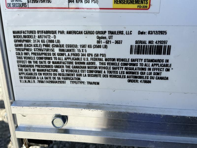 new Cargo (Enclosed) Trailers American Hauler  for sale, in Yerington, NV Thumbnail 16