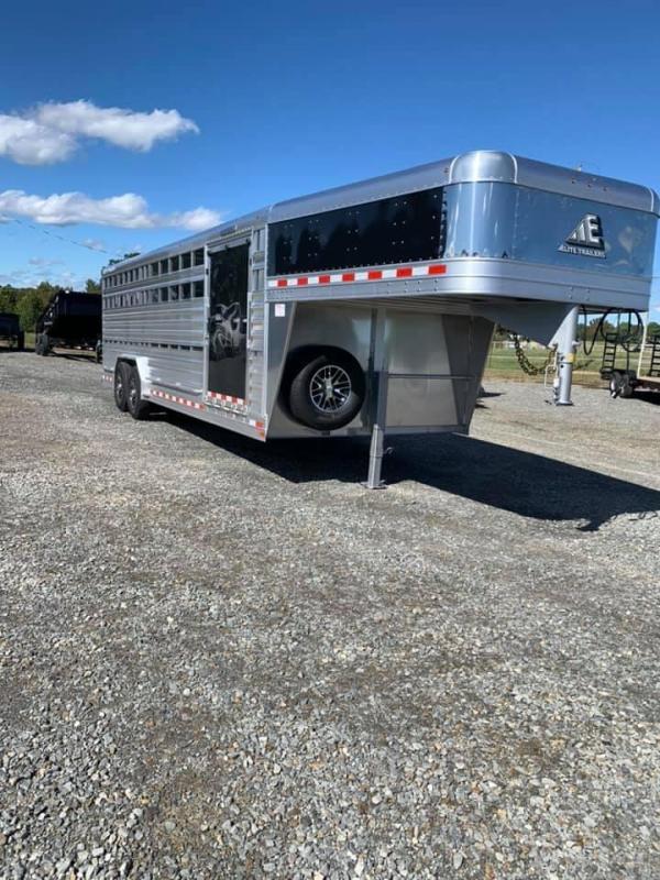2022 Elite Trailers 8'x24' Show Cattle Stock Livestock Trailer 2022 Elite Trailers 8'x24' Show Cattle Stock Livestock Trailer
