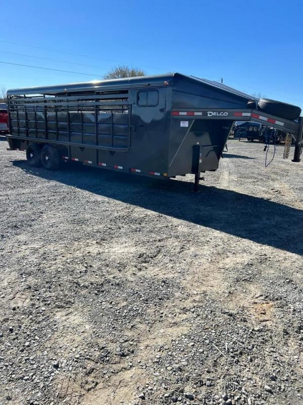 2023 Delco Trailers 24x6.8 Metal Top Stock Combo Trailer 2023 Delco Trailers 24x6.8 Metal Top Stock Combo Trailer