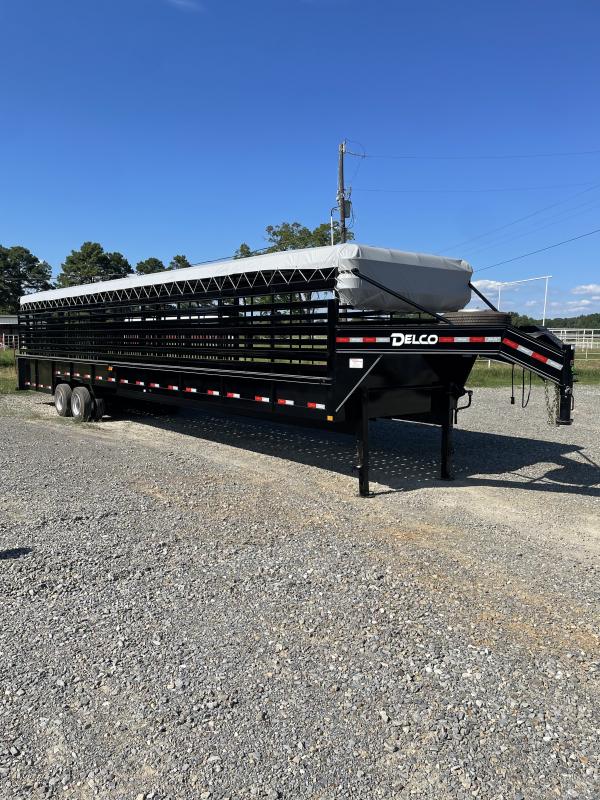 2022 Delco Trailers 40x7.6 Mini Ground Load Stock Trailer 2022 Delco Trailers 40x7.6 Mini Ground Load Stock Trailer