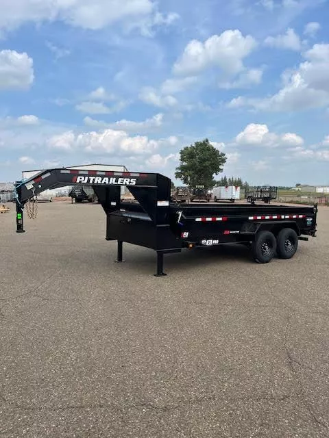 2026 PJ 83" x 16' DL Gooseneck Dump Trailer Hydraulic Jacks 3UmpPcagkmsl