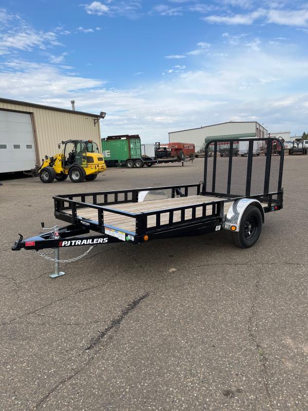 2024 PJ Trailers 77" x 12' Single Axle Channel Utility (U7) Utility Trailer g1j6Mitc3tm7