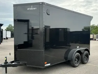2027 NationCraft Trailers -New 7x12 - Wing - BlackOut .080 Polycore Ext - 7' Int Ht - Cargo / Enclos