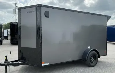 2026 NationCraft Trailers -New 6x12 - Rear Wing - Electric Brakes - .080 Polycore Ext - Cargo/Enc
