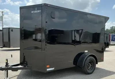 2026 NationCraft Trailers -New 6x10 - Rear Wing - Electric Brakes - .080 Polycore Ext - Cargo/Enc