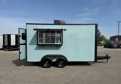 2026 Quality Cargo -New 7x14 - Beverage / Coffee Premier Concession Trailer - Sinks - A/C - Electric