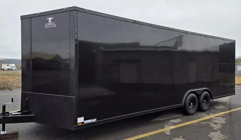 2026 Anvil 8.5x24 - BlackOut .080 PolyCore Ext - 5200# Axles - 7' Int Ht - Enclosed Trailer / Car
