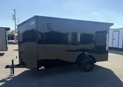 2027 Seed -New 6x12 - Wing - Full 16" On-Center Frame - BlackOut .080 Polycore Ext - Cargo / Encl