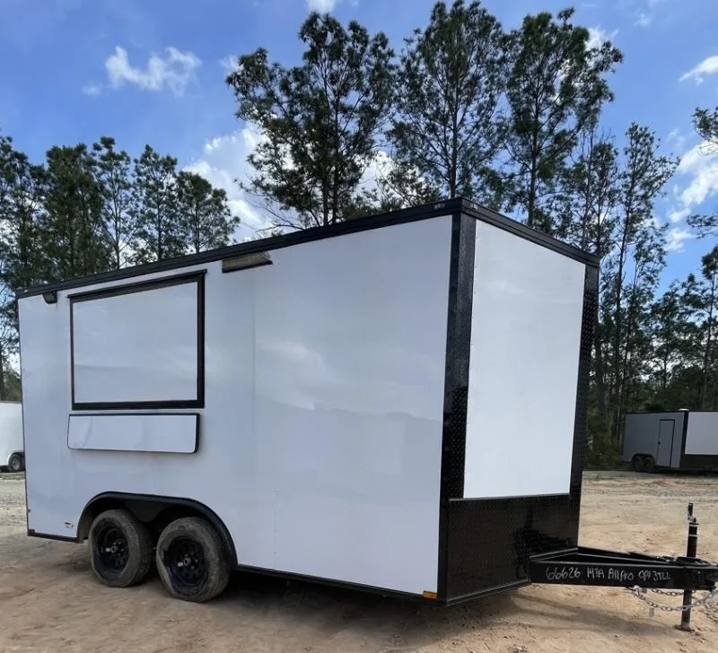 2026 Quality Cargo - New 8.5x14 -Premier Concession Trailer - Sinks - A/C - Electric
