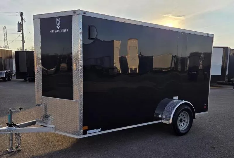 2025 NationCraft Trailers - New 6x12 SA - Aluminum Frame - Screw-less .080 Ext - Cargo / Enclosed Tr