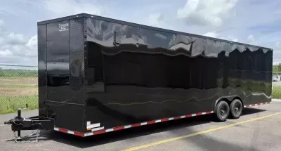 2025 Titanium -New 8.5x28 - BlackOut .080 Polycore Ext - 7' Int Ht - Enclosed Trailer / Car Hauler