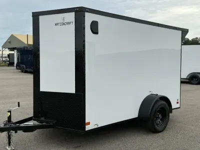 2026 NationCraft Trailers -New 6x10 - Rear Wing - Electric Brakes - .080 Polycore Ext - Cargo/Enc
