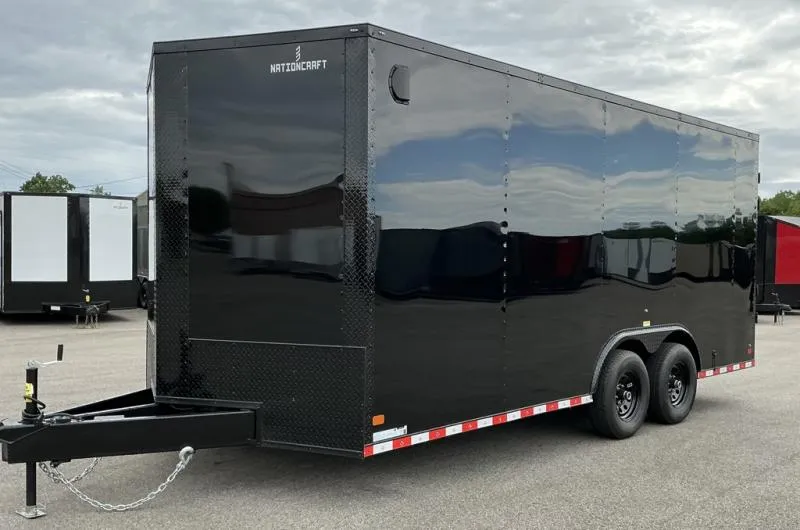 2026 NationCraft Trailers -New 8.5x18 - 7' Int Ht - 5200# Axles - .080 Polycore Ext - Cargo / Enc