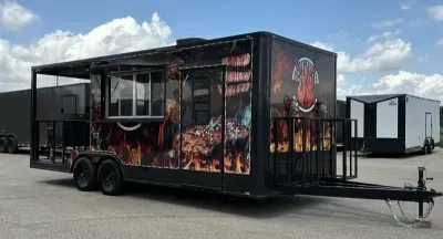 2026 Quality Cargo - New 8.5x22 - Fully Loaded Porch Concession Trailer - Hood Vent - Sinks - Electr