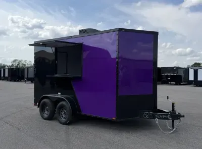 2026 Quality Cargo -New 7x12 - Premier Concession Trailer - Sinks - A/C - Electric