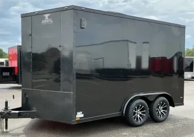 2025 Anvil -New 8x12 - Electric Pkg - A/C - Rubber Floor - BlackOut .080 PolyCor Ext - Enclosed Trai