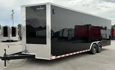 2026 NationCraft Trailers -New 8.5x24 - 5200# Axles - .080 Polycore Ext - Alum Wheels - Car Haule