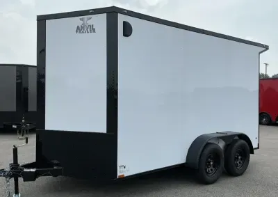 2026 Anvil -New 7x12 - Wing - BlackOut .080 Polycor Ext - 7' Int Ht - Cargo / Enclosed Trailer