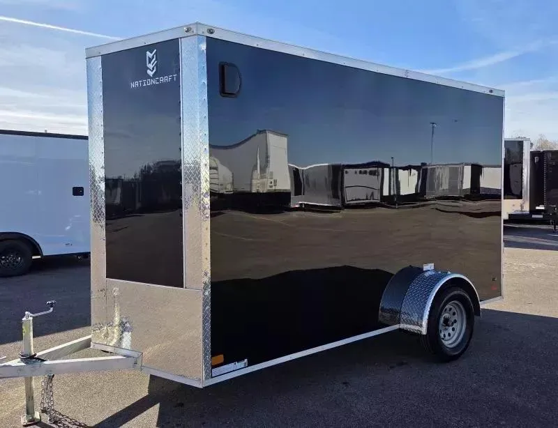 2025 NationCraft Trailers -New 6x12-Aluminum Frame -7' Int Ht -Screwless .080 PolyCore Ext -Cargo/En
