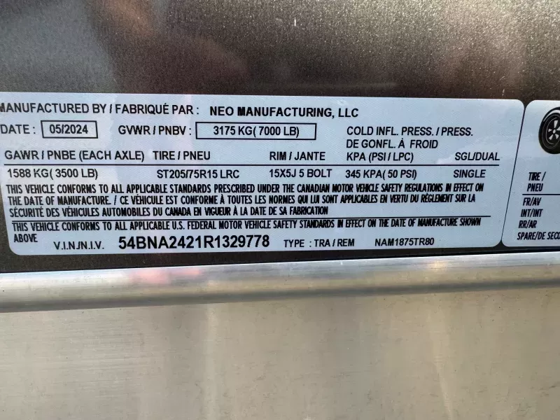 used Cargo (Enclosed) Trailers NEO Trailers  for sale, in Macomb, MI Thumbnail 4