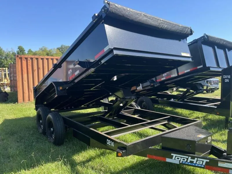 2026 Top Hat DE14 Dump Trailer 7x14 14,000lb 
