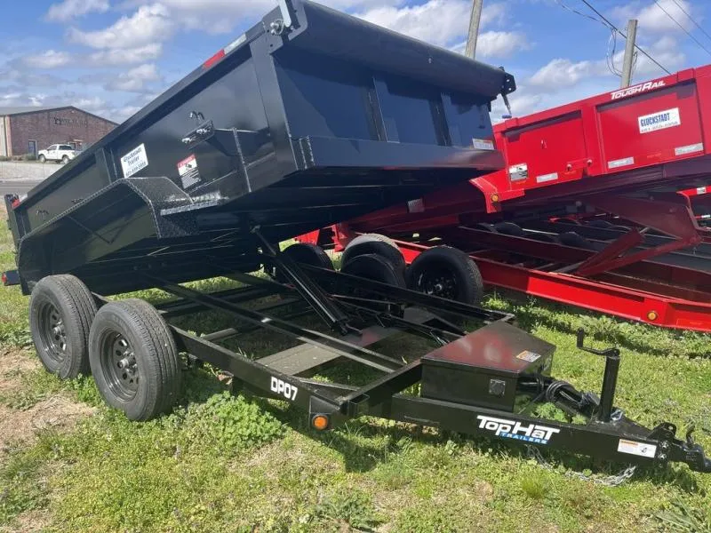 2026 Top Hat 6X10x2 Dump Trailer GVWR 7000 Lbs 