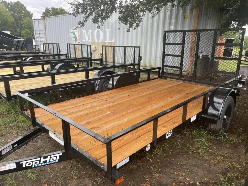 2026 Top Hat Trailers 12 Ft Utility Angle Frame 