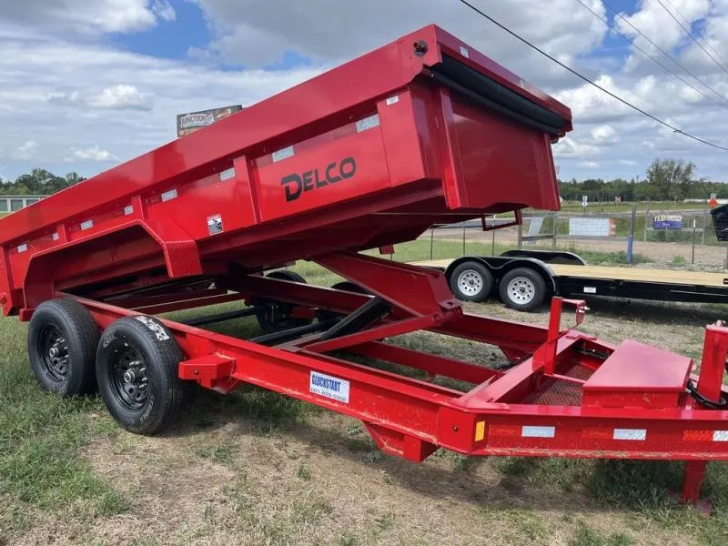 2025 Delco 14x2 Dump Scissor Red