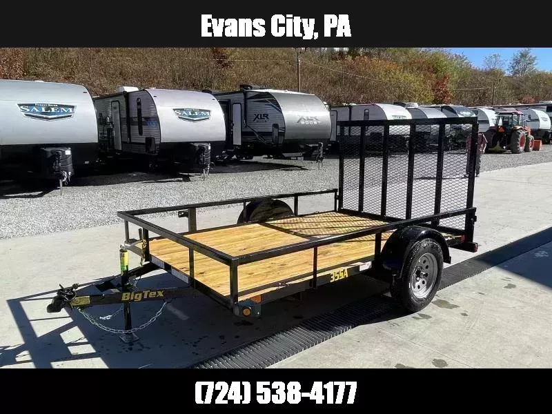 2026 Big Tex Trailers 30SA 5"x10' Tube Top Landscape Utility Trailer 2995# GVW * 2X2" TUBE TOPRAIL * SETBACK JACK * (4) TIE DOWNS * LED LIGHTS * SPARE MOUNT 1759247434
