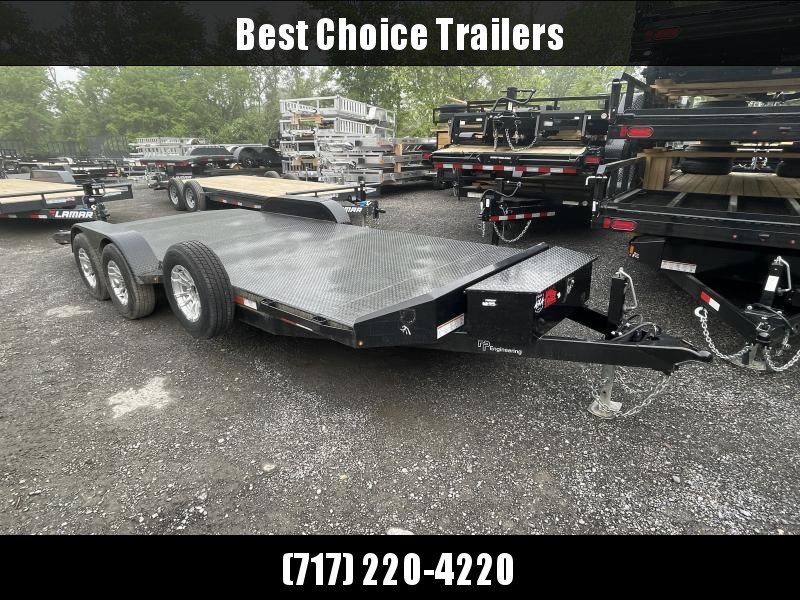 USED 2029 Sure-Trac 7x20' Steel Deck Car Hauler 9900# GVW * TOOLBOX * ALUMINUM SPARE * 4' BEAVERTAIL * LOW LOAD ANGLE * ALUMINUM WHEELS * 5" TUBE TONGUE/FRAME * AIR DAM * RUBRAIL/STAKE POCKETS/D-RINGS * REMOVABLE FENDER * FULL SEAMS WELDS * PUNCHED RAMPS USED 2029 Sure-Trac 7x20' Steel Deck Car Hauler 9900# GVW * TOOLBOX * ALUMINUM SPARE * 4' BEAVERTAIL * LOW LOAD ANGLE * ALUMINUM WHEELS * 5" TUBE TONGUE/FRAME * AIR DAM * RUBRAIL/STAKE POCKETS/D-RINGS * REMOVABLE FENDER * FULL SEAMS WELDS * PUNCHED RAMPS