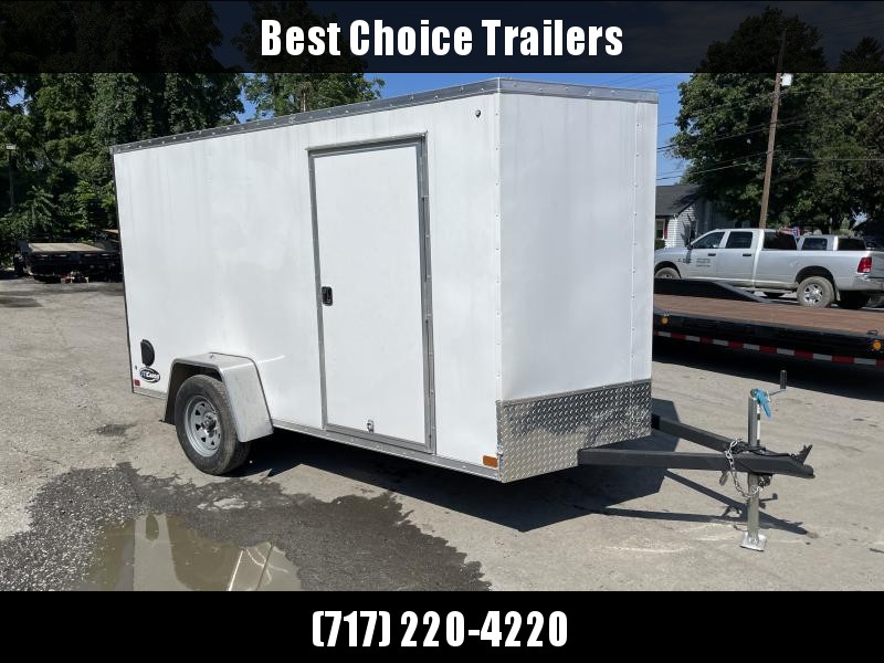 USED 2021 ITI Cargo 6x12' Enclosed Cargo Trailer 2990# GVW * WHITE EXTERIOR * .030 SEMI-SCREWLESS * 1 PC ROOF * 3/8" WALLS * 3/4" FLOOR * 16" STONEGUARD * HIGH GLOSS PAINTED FRAME USED 2021 ITI Cargo 6x12' Enclosed Cargo Trailer 2990# GVW * WHITE EXTERIOR * .030 SEMI-SCREWLESS * 1 PC ROOF * 3/8" WALLS * 3/4" FLOOR * 16" STONEGUARD * HIGH GLOSS PAINTED FRAME