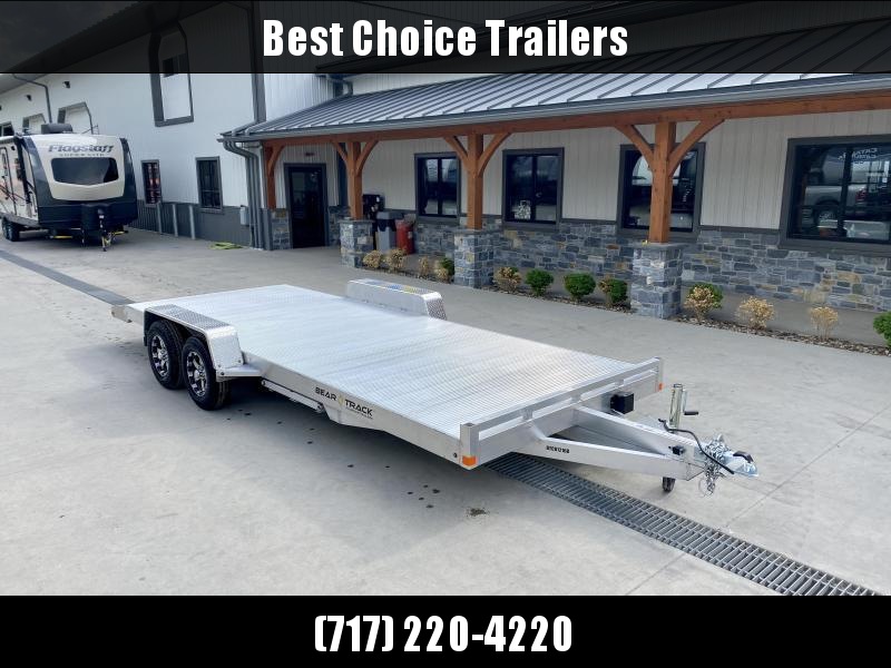 2022 Bear Track 7x18' All Aluminum Car Hauler Trailer 7000# GVW * TORSION AXLES * EXTREMELY LIGHT * LOW LOAD ANGLE * ALUMINUM WHEELS * EXTRUDED FLOOR * BEAVERTAIL * CLEARANCE 2022 Bear Track 7x18' All Aluminum Car Hauler Trailer 7000# GVW * TORSION AXLES * EXTREMELY LIGHT * LOW LOAD ANGLE * ALUMINUM WHEELS * EXTRUDED FLOOR * BEAVERTAIL * CLEARANCE
