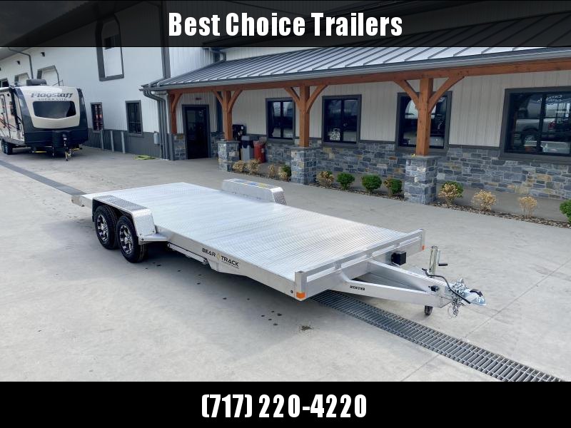 2022 Bear Track 7x18' All Aluminum Car Hauler Trailer 7000# GVW * TORSION AXLES * EXTREMELY LIGHT * LOW LOAD ANGLE * ALUMINUM WHEELS * EXTRUDED FLOOR * BEAVERTAIL * CLEARANCE 2022 Bear Track 7x18' All Aluminum Car Hauler Trailer 7000# GVW * TORSION AXLES * EXTREMELY LIGHT * LOW LOAD ANGLE * ALUMINUM WHEELS * EXTRUDED FLOOR * BEAVERTAIL * CLEARANCE