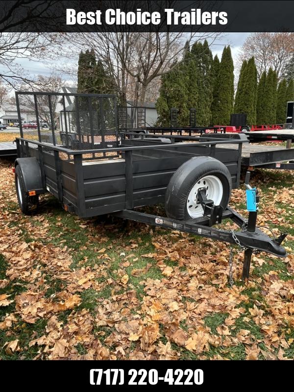 USED CarryOn 6x10' Landscape Utility Trailer 2990 GVW * SOLID METAL HIGH SIDES * AFRAME