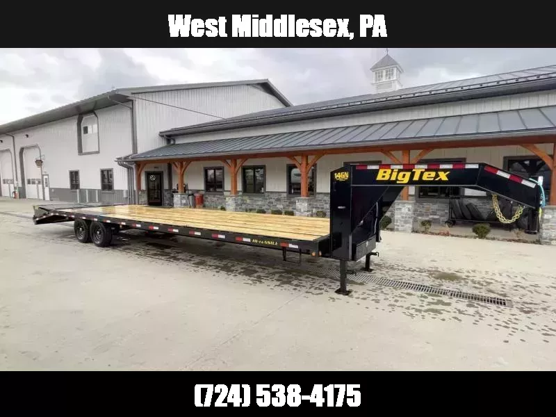 2026 Big Tex Trailers 16GN 102x25' HD Gooseneck Beavertail Deckover Trailer 17500# GVW * FULL WIDTH RAMPS * 12" PIERCED I-BEAM FRAME * DUAL JACKS * TOOLBOX * 17.5" 16-PLY RUBBER * OIL BATH HUBS 1760755354