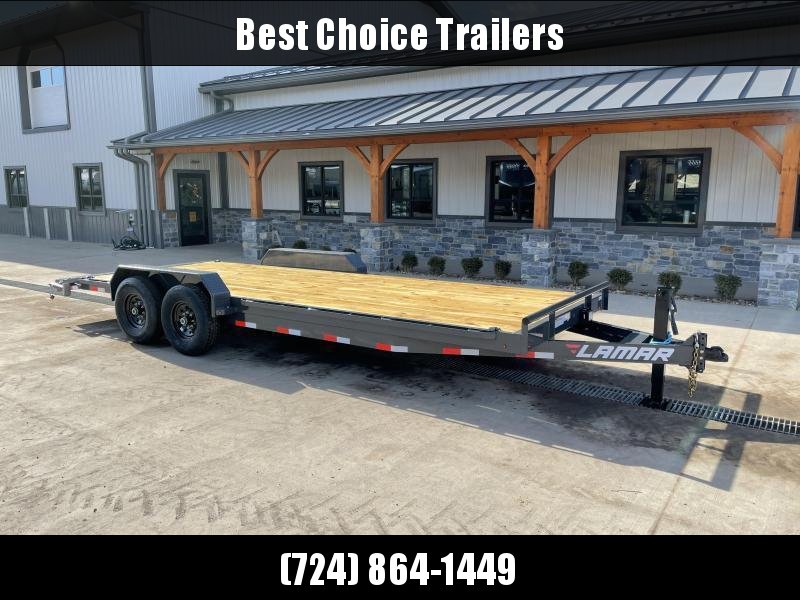 2022 Lamar 7x22' Car Hauler Trailer 14000# GVW * CHARCOAL POWDERCOATING * 12K DROP LEG JACK * 16" O.C. CHANNEL C/M * ADJUSTABLE CAST COUPLER * RUBRAIL/STAKE POCKETS/PIPE SPOOLS/D-RINGS * REAR JACKSTANDS * CLEARANCE 2022 Lamar 7x22' Car Hauler Trailer 14000# GVW * CHARCOAL POWDERCOATING * 12K DROP LEG JACK * 16" O.C. CHANNEL C/M * ADJUSTABLE CAST COUPLER * RUBRAIL/STAKE POCKETS/PIPE SPOOLS/D-RINGS * REAR JACKSTANDS * CLEARANCE