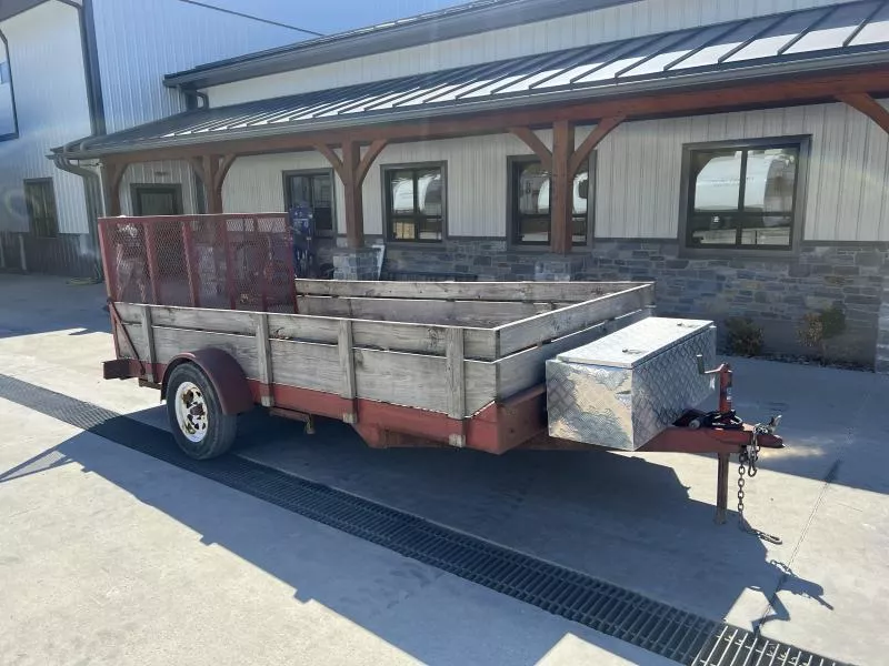 USED 6X12 3000 GVW Utility Trailer * HIGHSIDE * TOOLBOX * 