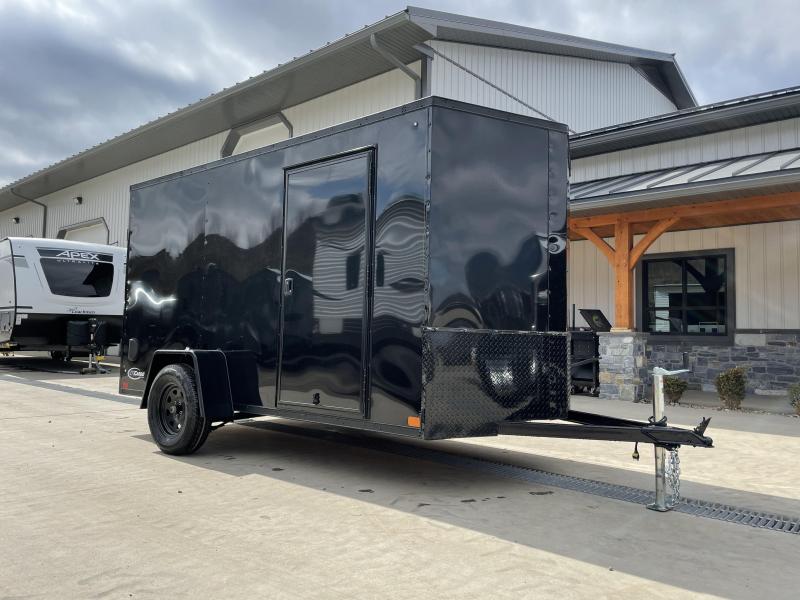 2021 ITI Cargo 6x12' Enclosed Cargo Trailer 2990# GVW * BLACKOUT PACKAGE * .030 SEMI-SCREWLESS * 1 PC ROOF * 3/8" WALLS * 3/4" FLOOR * 16" STONEGUARD * HIGH GLOSS PAINTED FRAME 2021 ITI Cargo 6x12' Enclosed Cargo Trailer 2990# GVW * BLACKOUT PACKAGE * .030 SEMI-SCREWLESS * 1 PC ROOF * 3/8" WALLS * 3/4" FLOOR * 16" STONEGUARD * HIGH GLOSS PAINTED FRAME