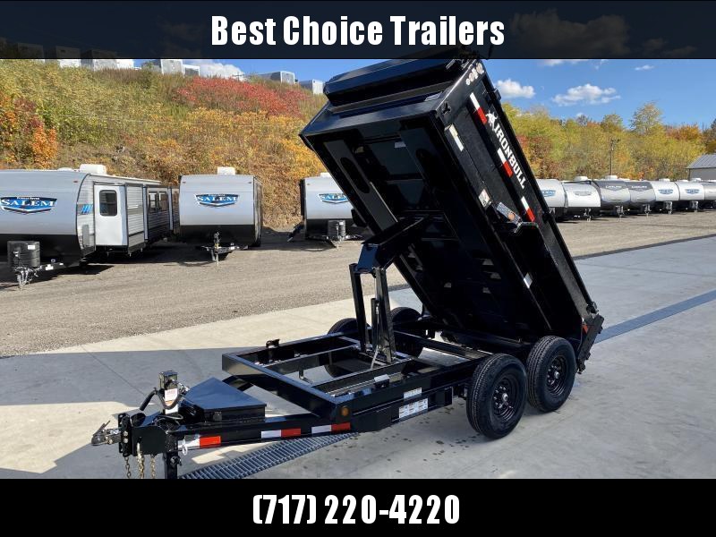 2021 Ironbull 6x12' Dump Trailer 14000# GVW * TARP KIT * SCISSOR HOIST * STACKED I-BEAM FRAME * 6" TUBE BEDFRAME * 2PC 10GA BED & WALLS W/ KEYWAY * COMBO GATE * UNDERBODY BED RUNNERS * DEXTER AXLES * SPARE MOUNT * 2-3-2 WARRANTY 2021 Ironbull 6x12' Dump Trailer 14000# GVW * TARP KIT * SCISSOR HOIST * STACKED I-BEAM FRAME * 6" TUBE BEDFRAME * 2PC 10GA BED & WALLS W/ KEYWAY * COMBO GATE * UNDERBODY BED RUNNERS * DEXTER AXLES * SPARE MOUNT * 2-3-2 WARRANTY