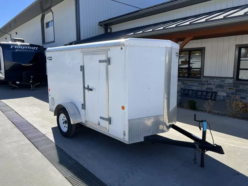 USED Car Mate Trailers 5x10 2990 GVW Enclosed Cargo Trailer * MAN DOOR * E-TRACK* SPARE TIRE * 