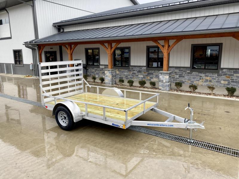 2022 Mission 6x10' Aluminum Utility Trailer 2990# GVW * TUBE FRAME * TUBE TOP RAIL & UPRIGHTS * LED LIGHTS 2022 Mission 6x10' Aluminum Utility Trailer 2990# GVW * TUBE FRAME * TUBE TOP RAIL & UPRIGHTS * LED LIGHTS