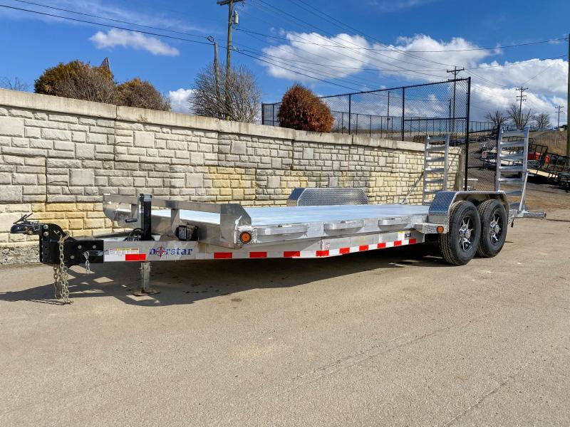 2020 Ironbull 7x20 Aluminum Equipment Trailer 14000 Gvw Extruded Aluminum Floor Stacked Aluminum Frame Dexter Axles Aluminum Stand Up Ramps Aluminum Wheels Rubrail Stake Pockets Chain Spools D Rings