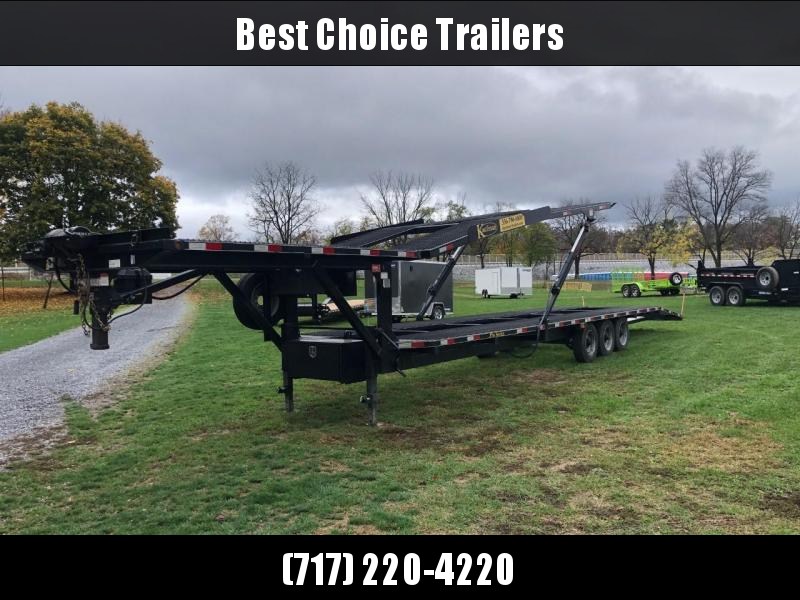 USED 2018 Kaufman Double Deck EZ 4 Car Hauler Trailer - 25000 GVWR / 47 ft. * WINCH PACKAGE * HEAVY MESH * SPARE TIRE * 8000# AXLES * DUAL TOOLBOXES USED 2018 Kaufman Double Deck EZ 4 Car Hauler Trailer - 25000 GVWR / 47 ft. * WINCH PACKAGE * HEAVY MESH * SPARE TIRE * 8000# AXLES * DUAL TOOLBOXES