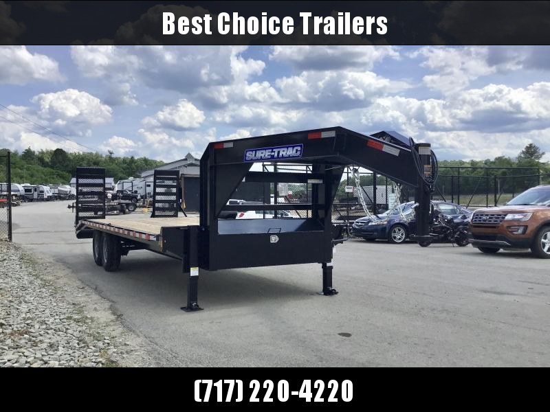 2021 Sure-Trac 102x24 Gooseneck Beavertail Deckover Trailer 15000# GVW * FULL TOOLBOX * DUAL 12K JACKS * DELUXE HD 4" CHANNEL STAND UP RAMPS + SPRING ASSIST * 10" I-BEAM MAINFRAME * CHANNEL SIDE RAIL * RUBRAIL/STAKE POCKETS/D-RINGS * LED'S * POWDERCOATED 2021 Sure-Trac 102x24 Gooseneck Beavertail Deckover Trailer 15000# GVW * FULL TOOLBOX * DUAL 12K JACKS * DELUXE HD 4" CHANNEL STAND UP RAMPS + SPRING ASSIST * 10" I-BEAM MAINFRAME * CHANNEL SIDE RAIL * RUBRAIL/STAKE POCKETS/D-RINGS * LED'S * POWDERCOATED