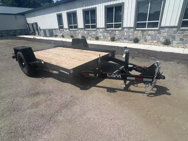 2025 CAM Superline 6x12' 6600# GVW Tilt Equipment Trailer Scissor Hauler * ADJUSTABLE COUPLER * 7K DROP LEG JACK * 5" TONGUE & FRAME * ADJUSTABLE HYDRAULIC CUSHION CYLINDER