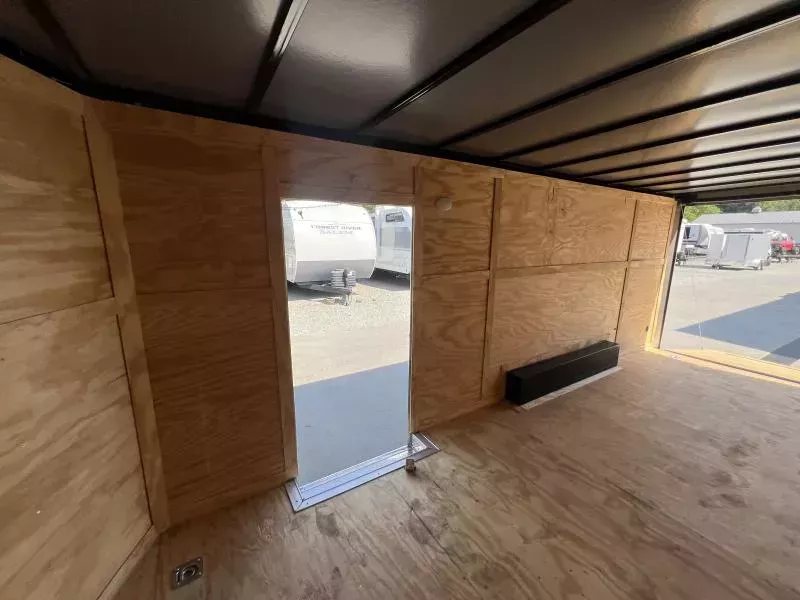 2025 Quality 8.5x20' Enclosed Car Hauler Trailer 9990# GVW * BLACKOUT PKG * 7' HEIGHT * 60" TRIPLE TUBE TONGUE * SILVER EXTERIOR * 5200# AXLES * PLYWOOD WALLS & FLOORS * TUBE WALL & CEILING STUDS * LED LIGHTS * 16" O.C. WALL AND FLOORS * RV DOOR * V-NOSE Qw3Epc8qsmf0